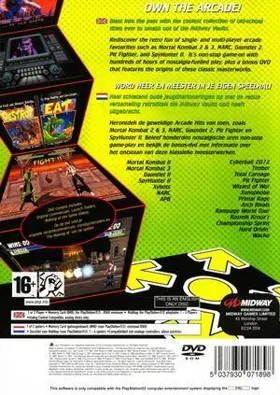 Midway Arcade Treasures 2 box cover back